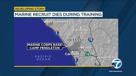 Marine dies during training at Camp Pendleton